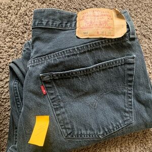 Vintage 501 Levi's Men's Classic Black Jeans